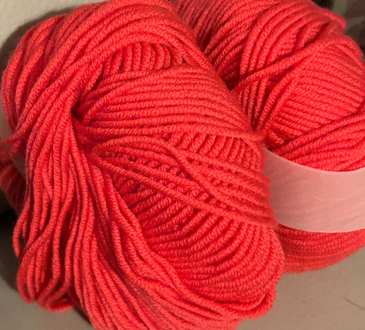 Lot de 2 pelotes Phil mérinos - couleur corail