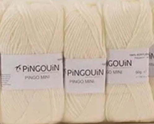 Pingo mini lot de 6 pelotes - couleur écru