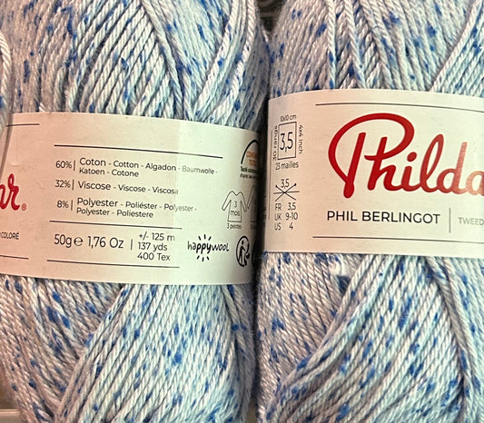 Lot de 2 pelotes phil berlingot - couleur nuée