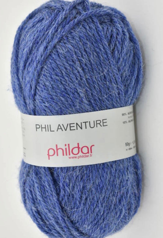 Lot de 3 pelotes phil Aventure, couleur aviateur