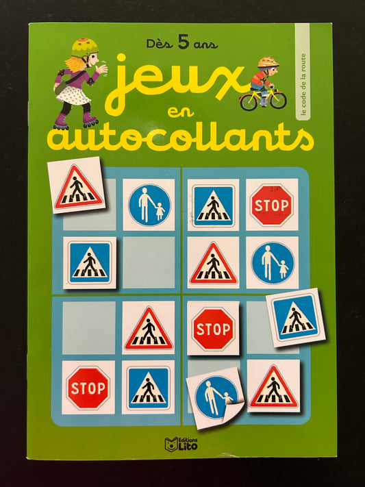 Jeux en autocollants - le code de la route