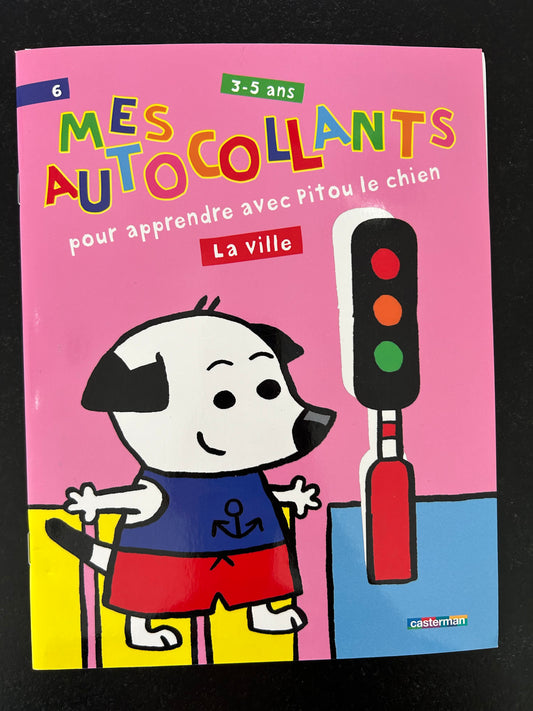 Mes autocollants pour apprendre avec Pitou le chien