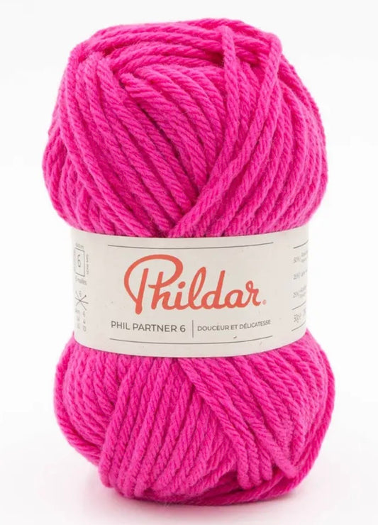 Fil partner 6 - couleur FUSHIA