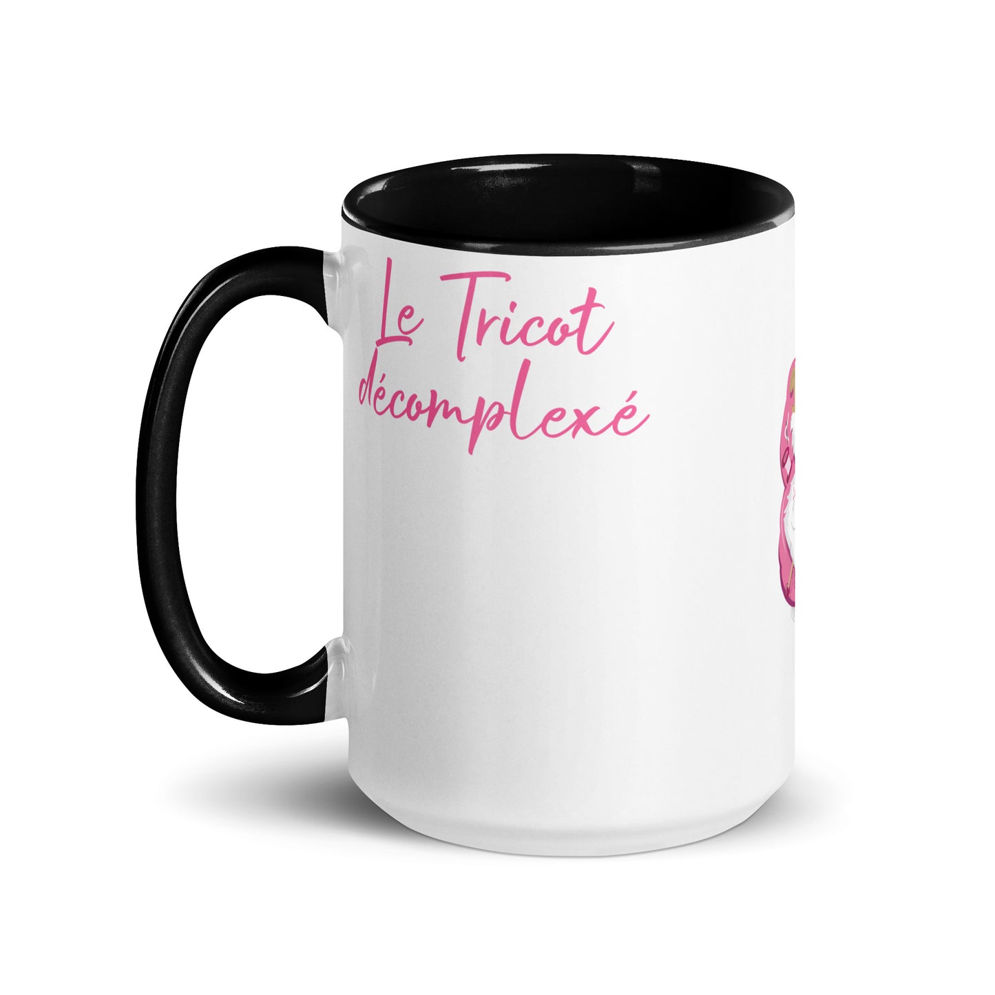 Mug à intérieur Rose - Loulou et Moi - tricot décomplexé